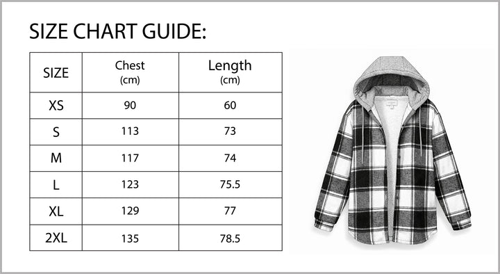 Women’s Cozy Plaid Hooded Jacket-Vyana Collective