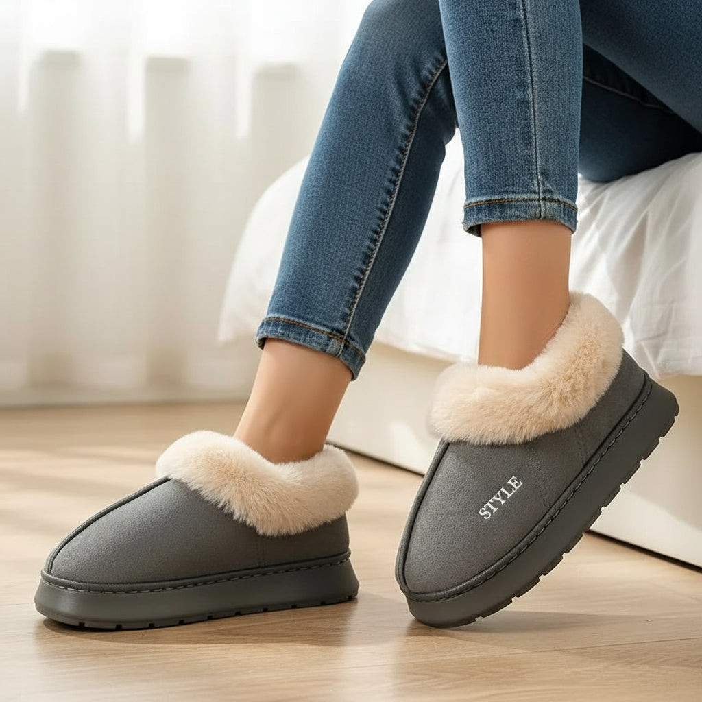Women’s Cozy Plush Winter Boots-Vyana Collective