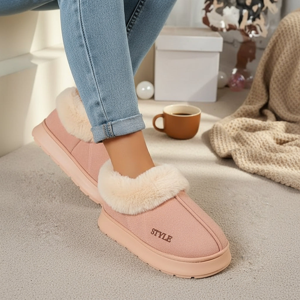 Women’s Cozy Plush Winter Boots-Vyana Collective