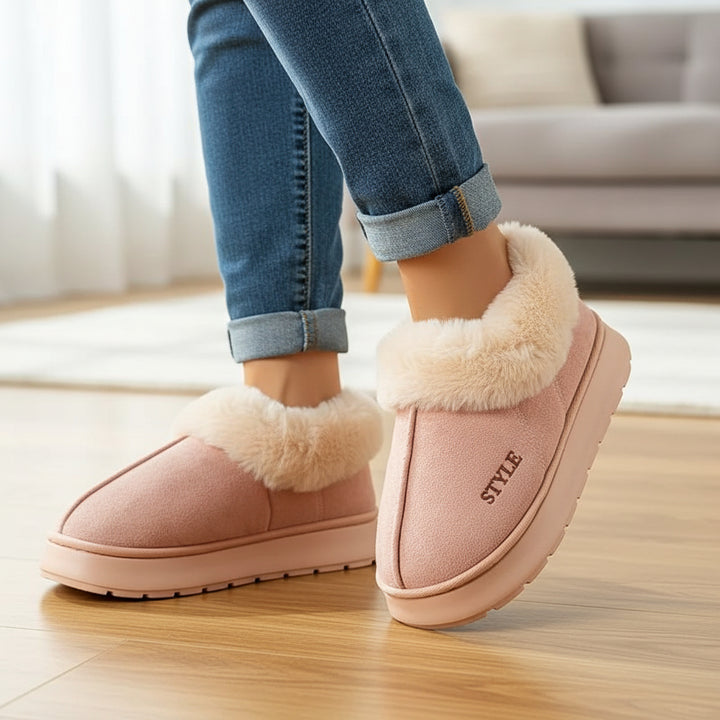 Women’s Cozy Plush Winter Boots-Vyana Collective