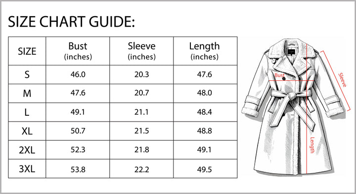 Women’s Double-Breasted Long Trench Coat-Vyana Collective