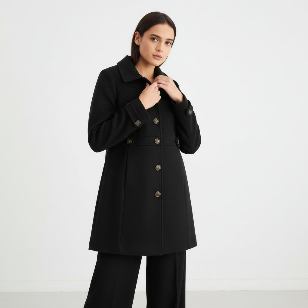 Women’s Elegant Woolen Coat-Vyana Collective