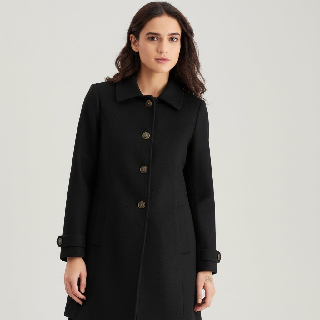 Women’s Elegant Woolen Coat-Vyana Collective