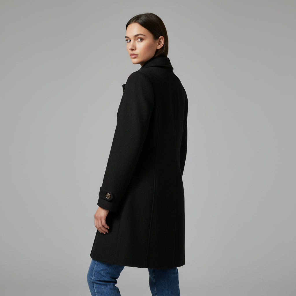 Women’s Elegant Woolen Coat-Vyana Collective