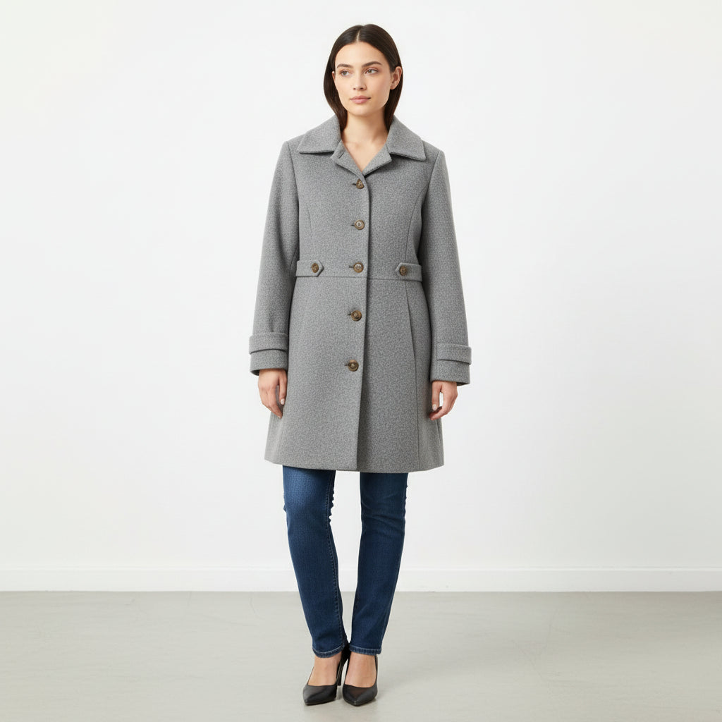 Women’s Elegant Woolen Coat-Vyana Collective