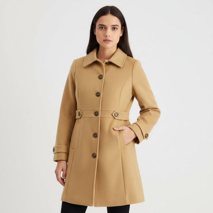 Women’s Elegant Woolen Coat-Vyana Collective