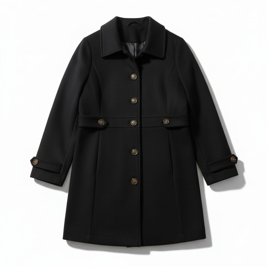 Women’s Elegant Woolen Coat-Vyana Collective