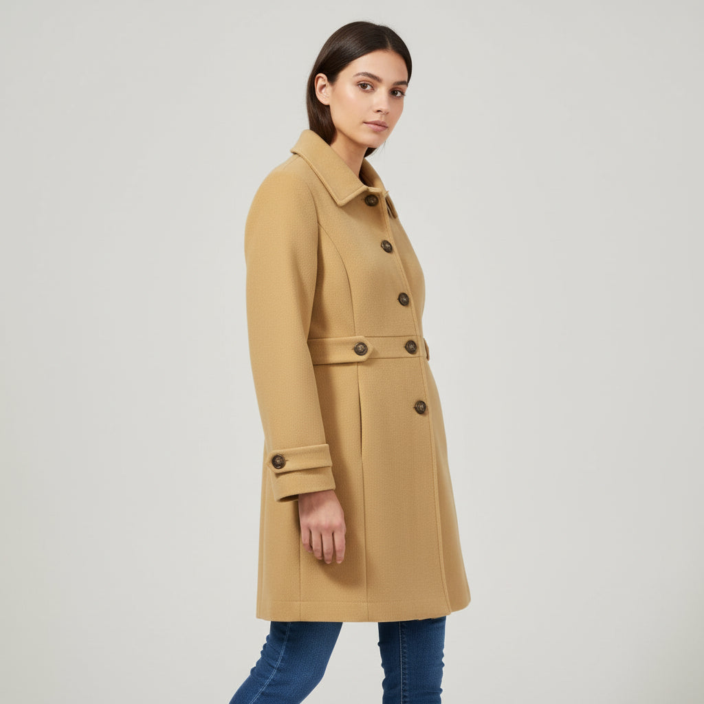 Women’s Elegant Woolen Coat-Vyana Collective