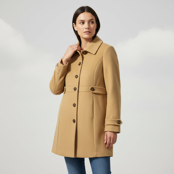 Women’s Elegant Woolen Coat-Vyana Collective