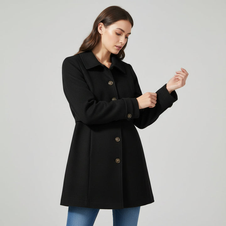Women’s Elegant Woolen Coat-Vyana Collective