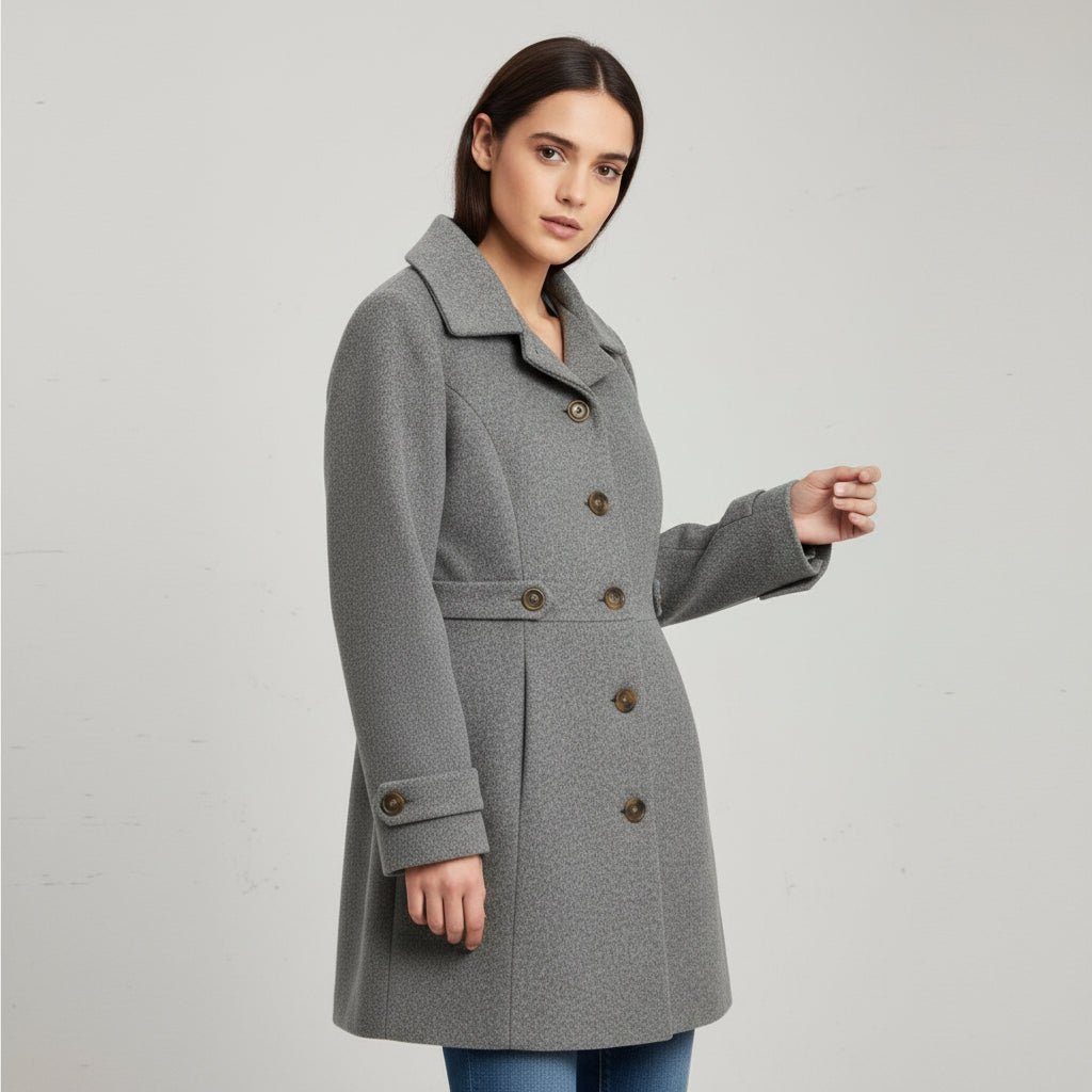 Women’s Elegant Woolen Coat-Vyana Collective