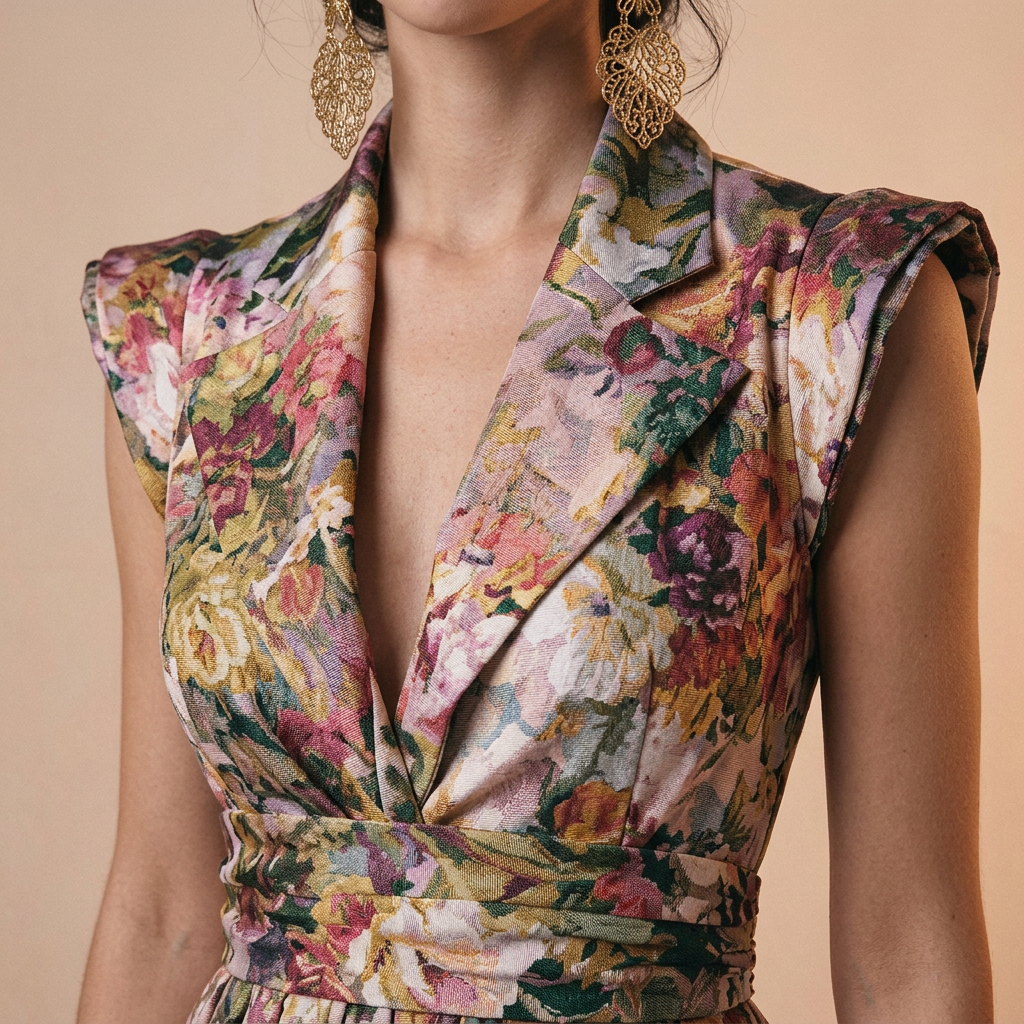 Women's Floral Maxi Dress for Weddings and Special Occasions-Vyana Collective