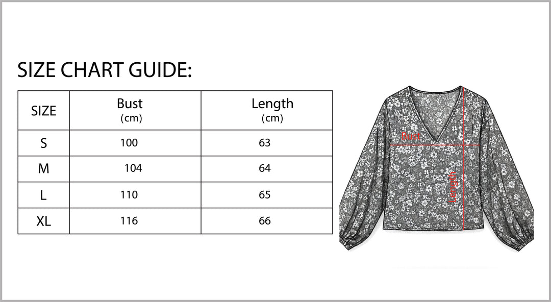 Women's Floral Print Long Sleeve Pullover-Vyana Collective
