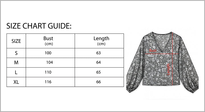 Women's Floral Print Long Sleeve Pullover-Vyana Collective