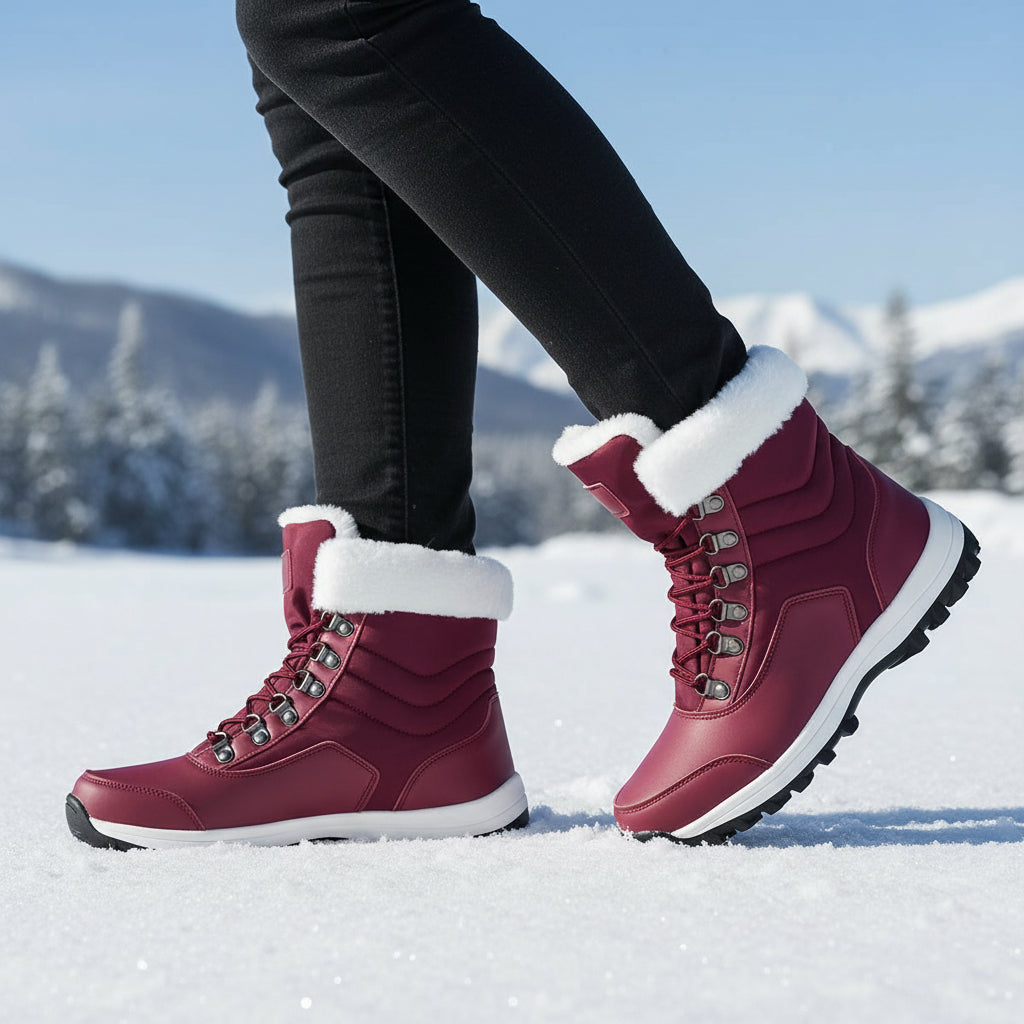 Women’s High-Top Winter Snow Boots-Vyana Collective