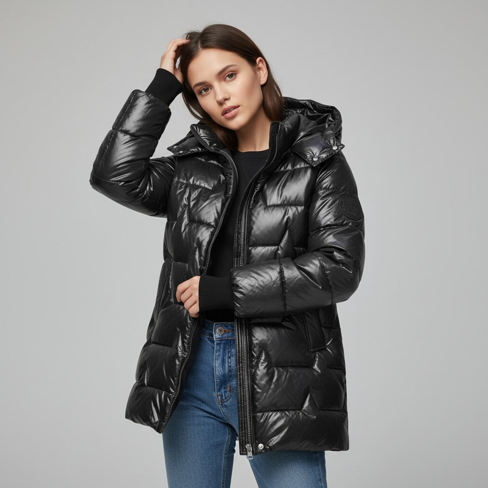 Women's Hooded Cotton Jacket-Vyana Collective