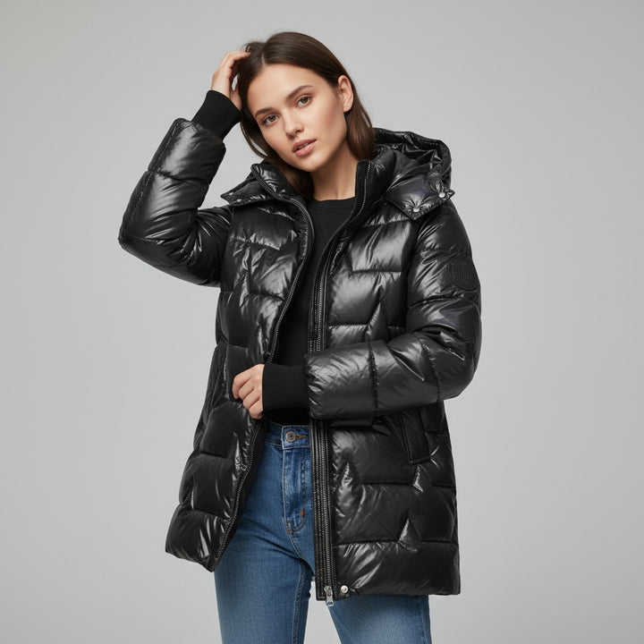 Women's Hooded Cotton Jacket-Vyana Collective