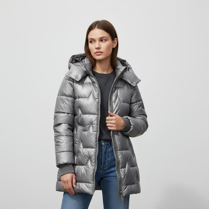 Women's Hooded Cotton Jacket-Vyana Collective