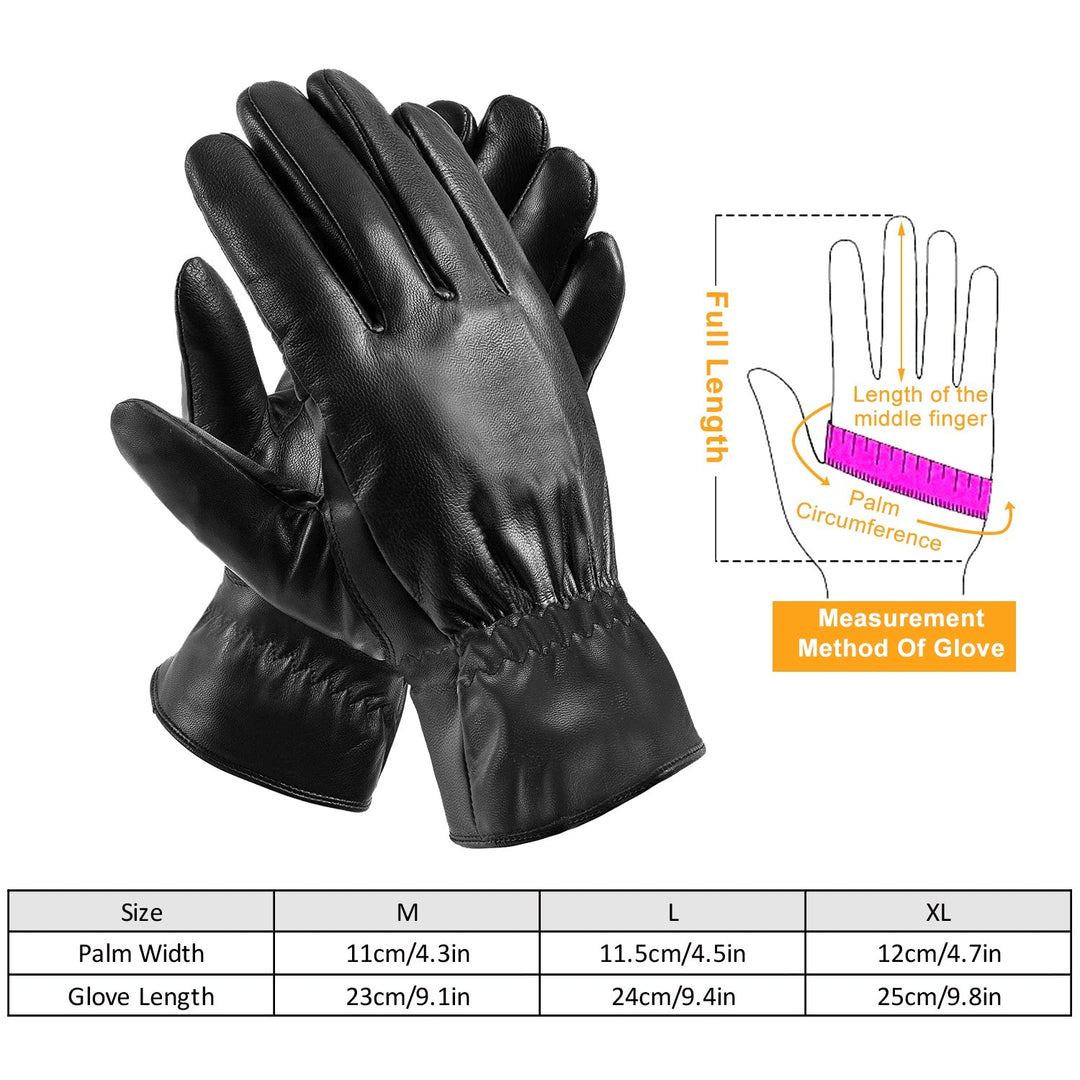 Women’s Leather Winter Gloves-Vyana Collective