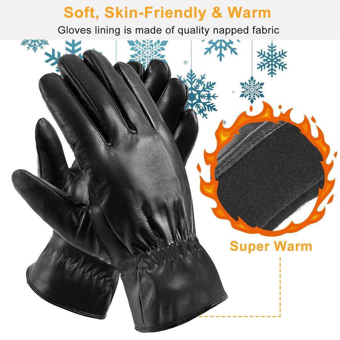 Women’s Leather Winter Gloves-Vyana Collective
