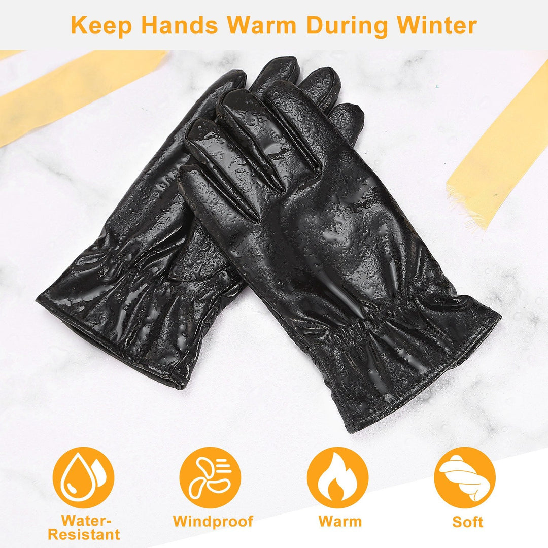 Women’s Leather Winter Gloves-Vyana Collective