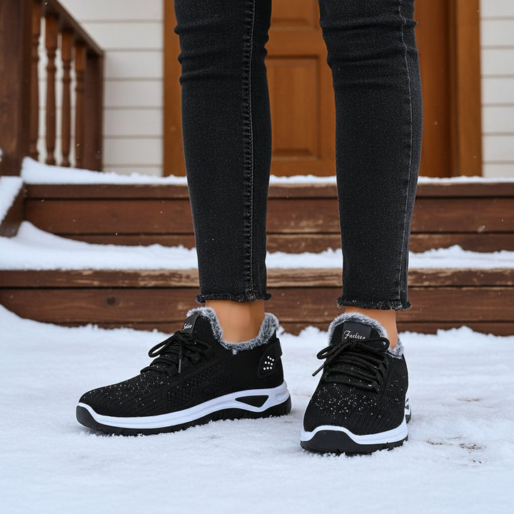 Women’s Lightweight Plush Fleece-Lined Winter Ankle Boots-Vyana Collective