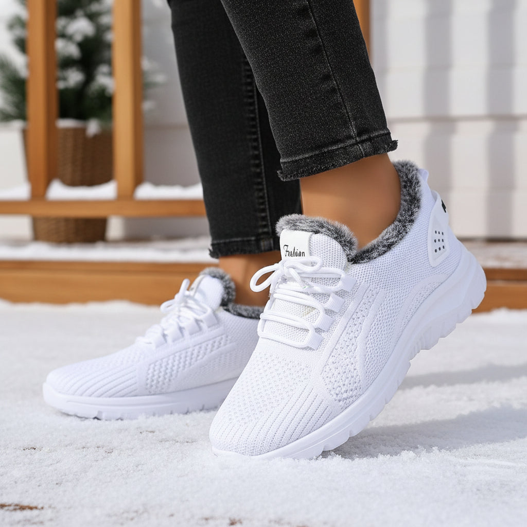 Women’s Lightweight Plush Fleece-Lined Winter Ankle Boots-Vyana Collective