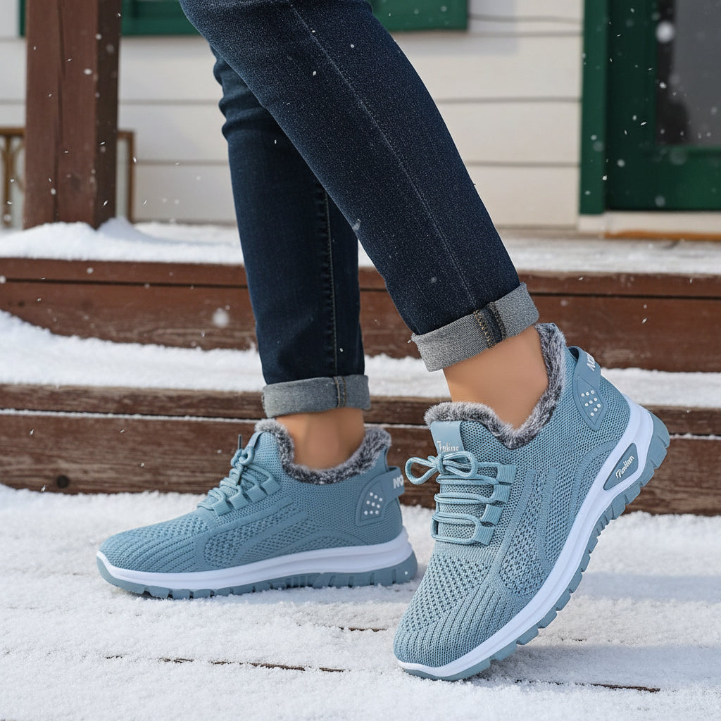 Women’s Lightweight Plush Fleece-Lined Winter Ankle Boots-Vyana Collective