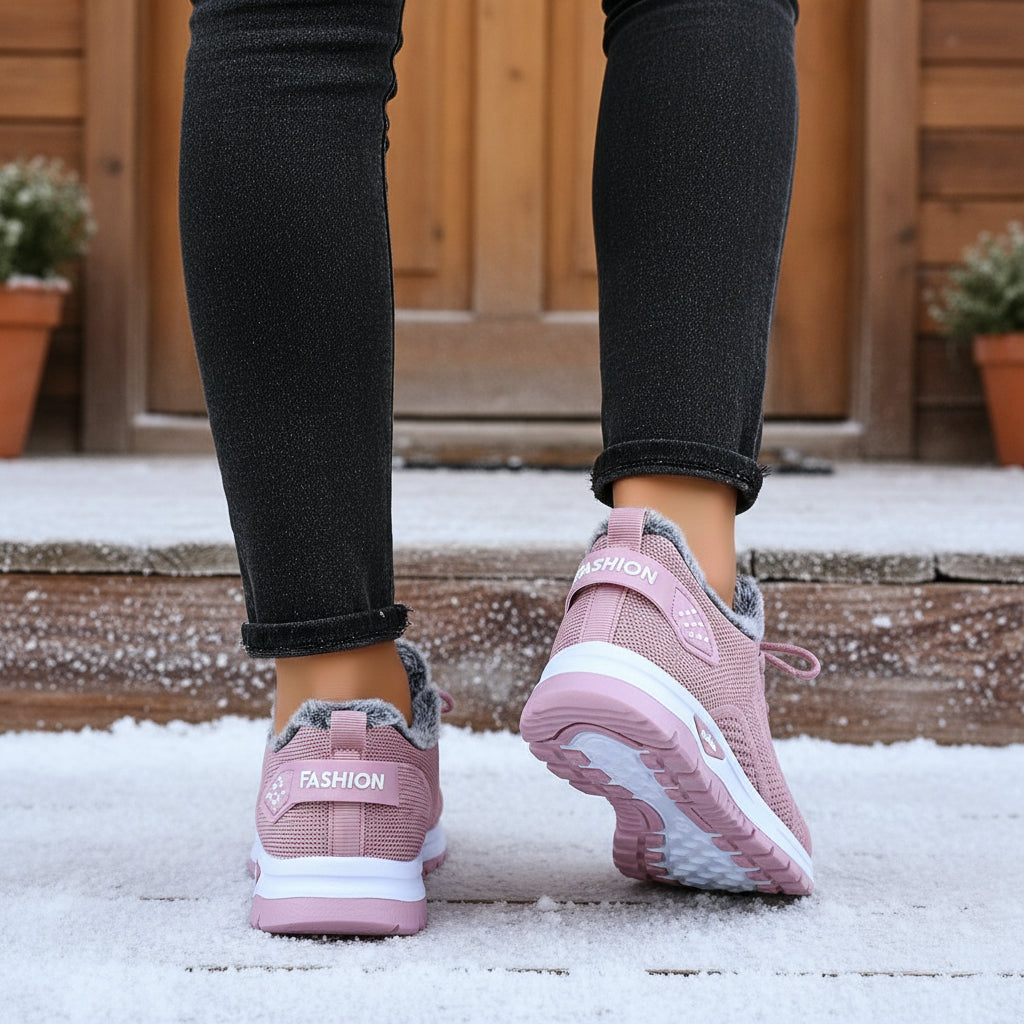 Women’s Lightweight Plush Fleece-Lined Winter Ankle Boots-Vyana Collective