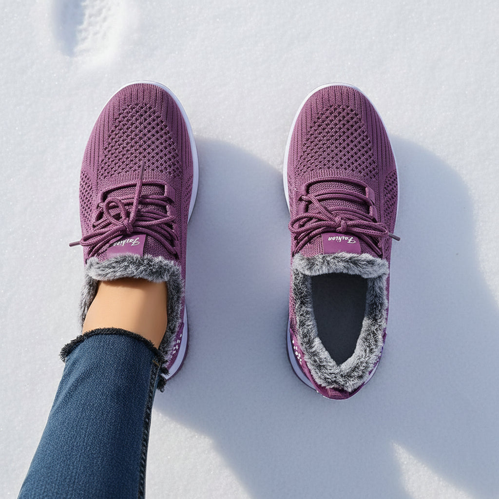 Women’s Lightweight Plush Fleece-Lined Winter Ankle Boots-Vyana Collective