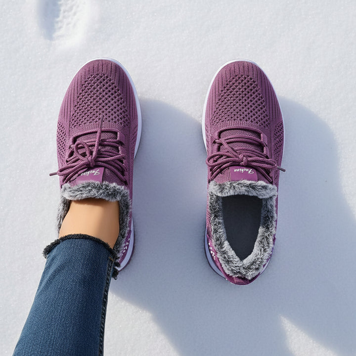 Women’s Lightweight Plush Fleece-Lined Winter Ankle Boots-Vyana Collective