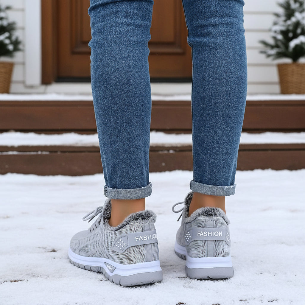 Women’s Lightweight Plush Fleece-Lined Winter Ankle Boots-Vyana Collective