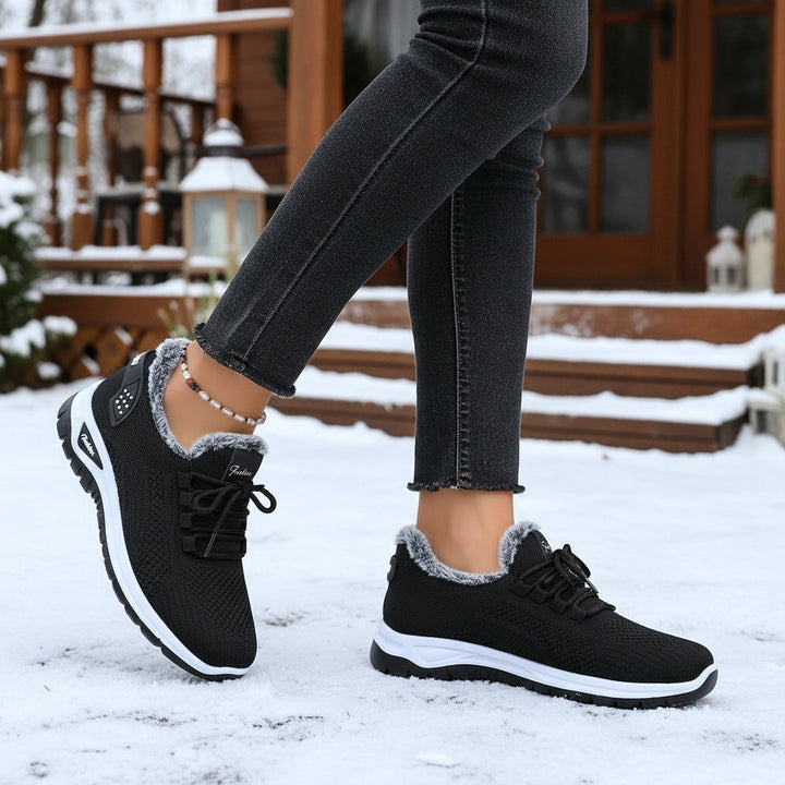 Women’s Lightweight Plush Fleece-Lined Winter Ankle Boots-Vyana Collective