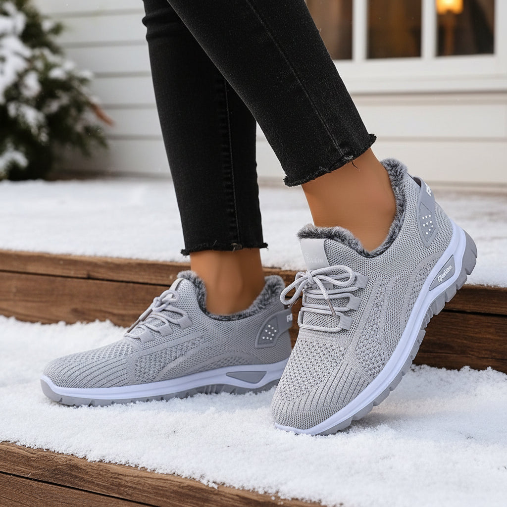 Women’s Lightweight Plush Fleece-Lined Winter Ankle Boots-Vyana Collective