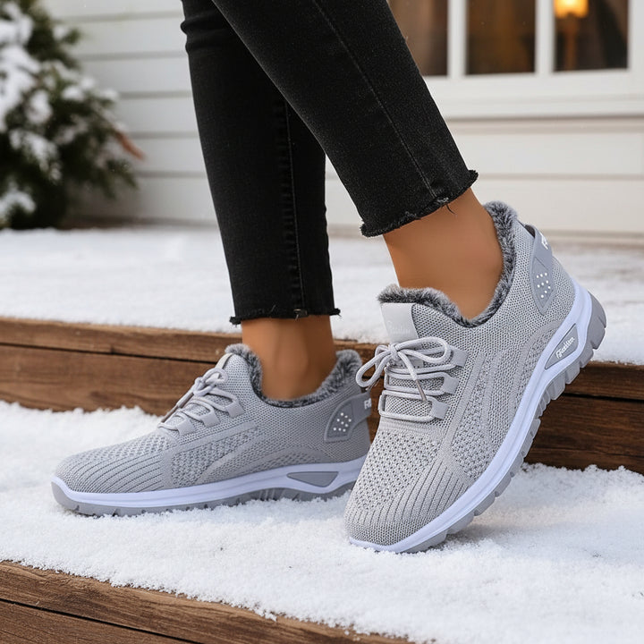 Women’s Lightweight Plush Fleece-Lined Winter Ankle Boots-Vyana Collective
