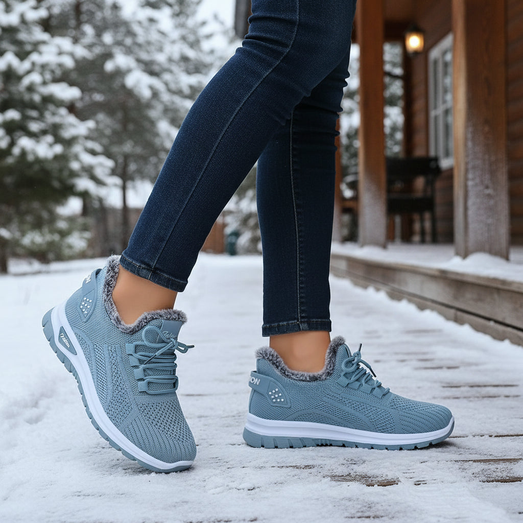 Women’s Lightweight Plush Fleece-Lined Winter Ankle Boots-Vyana Collective