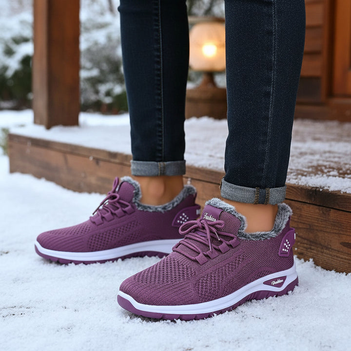 Women’s Lightweight Plush Fleece-Lined Winter Ankle Boots-Vyana Collective