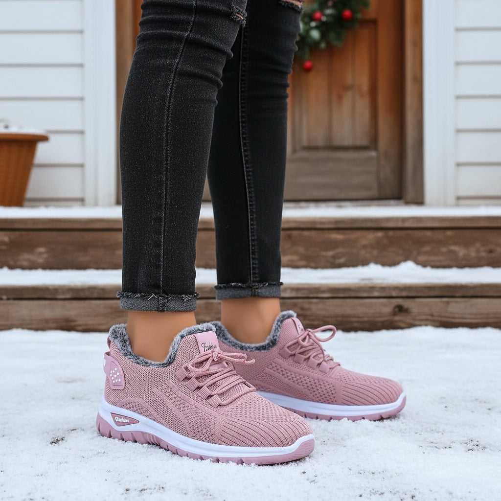 Women’s Lightweight Plush Fleece-Lined Winter Ankle Boots-Vyana Collective