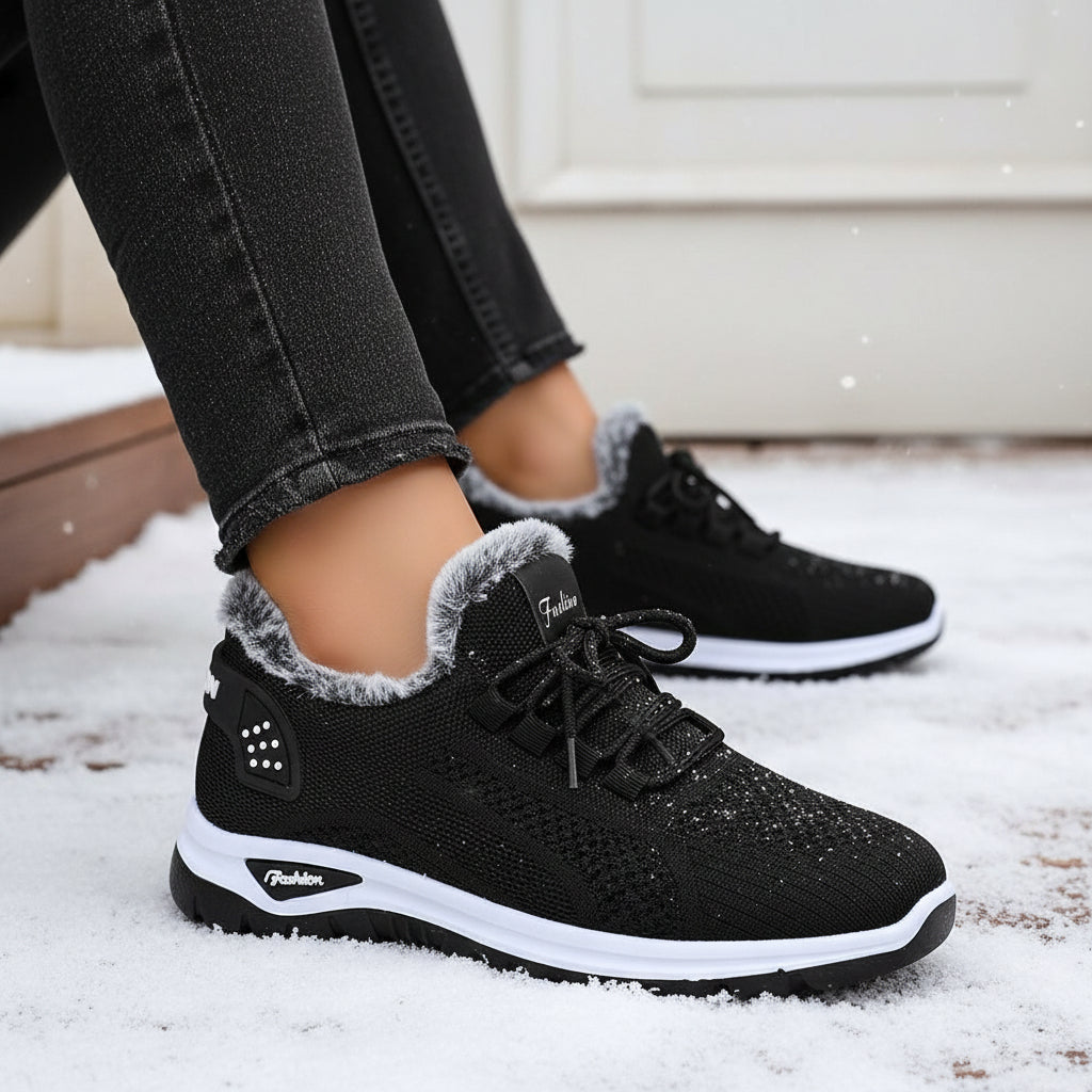 Women’s Lightweight Plush Fleece-Lined Winter Ankle Boots-Vyana Collective