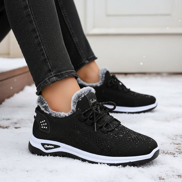 Women’s Lightweight Plush Fleece-Lined Winter Ankle Boots-Vyana Collective