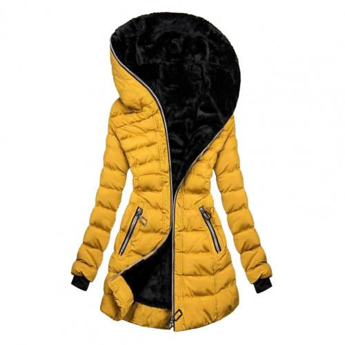 Women’s Long Winter Coat with Fleece Lining-Vyana Collective