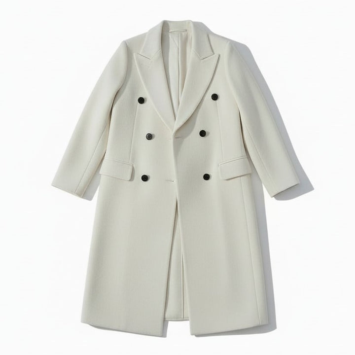 Women’s Long Wool Overcoat-Vyana Collective