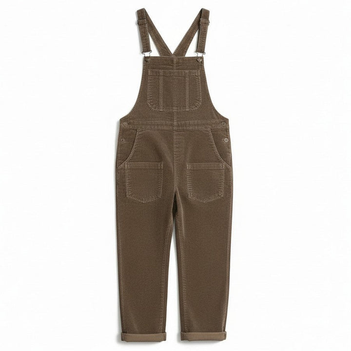 Women's Loose Fit Corduroy Overalls-Vyana Collective