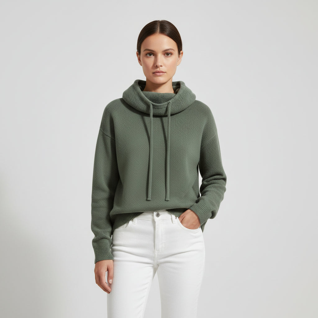 Women’s Merino Turtleneck Sweater-Vyana Collective