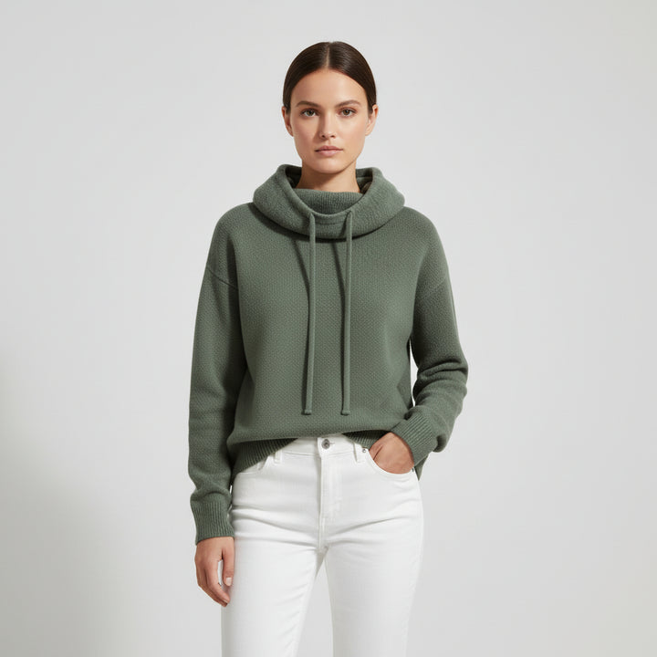 Women’s Merino Turtleneck Sweater-Vyana Collective