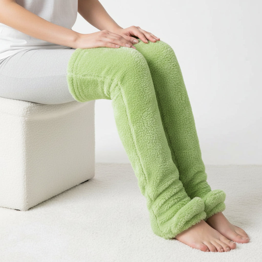 Women’s Over-Knee High Fuzzy Socks-Vyana Collective