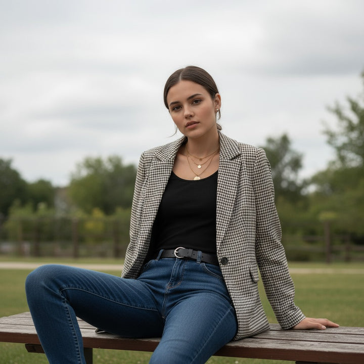 Women's Polyester Long Sleeve Coat-Vyana Collective