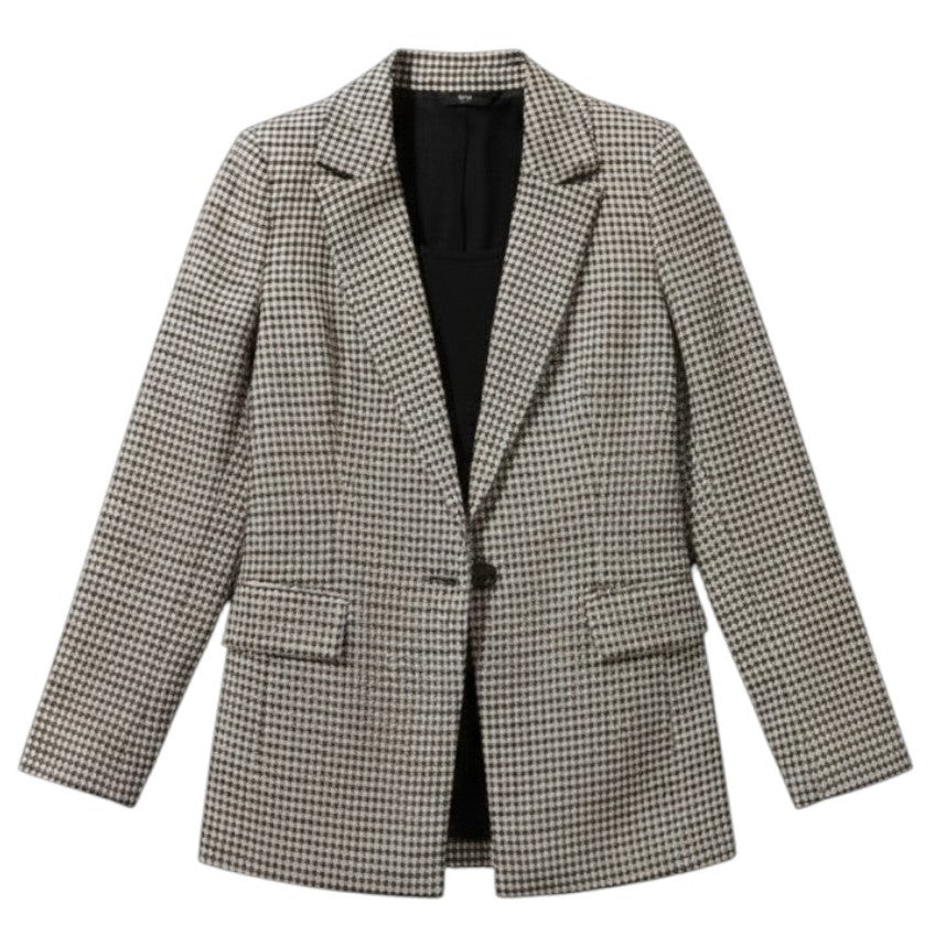 Women's Polyester Long Sleeve Coat-Vyana Collective