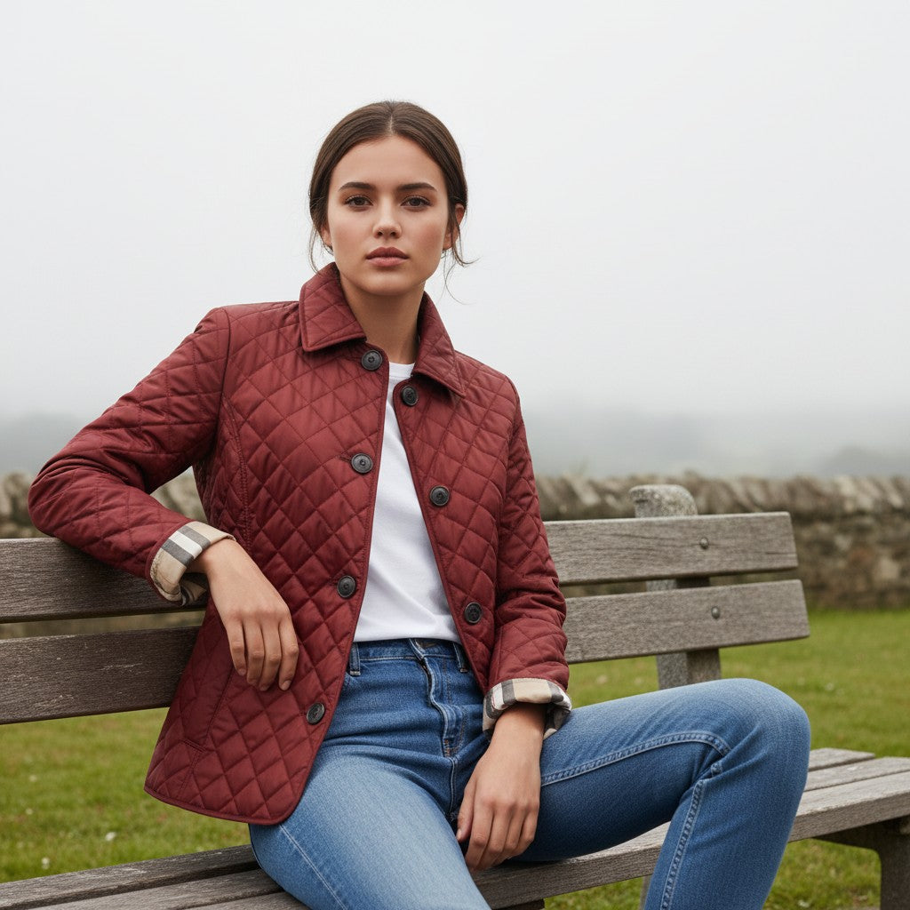 Women’s Quilted Cotton Jacket-Vyana Collective