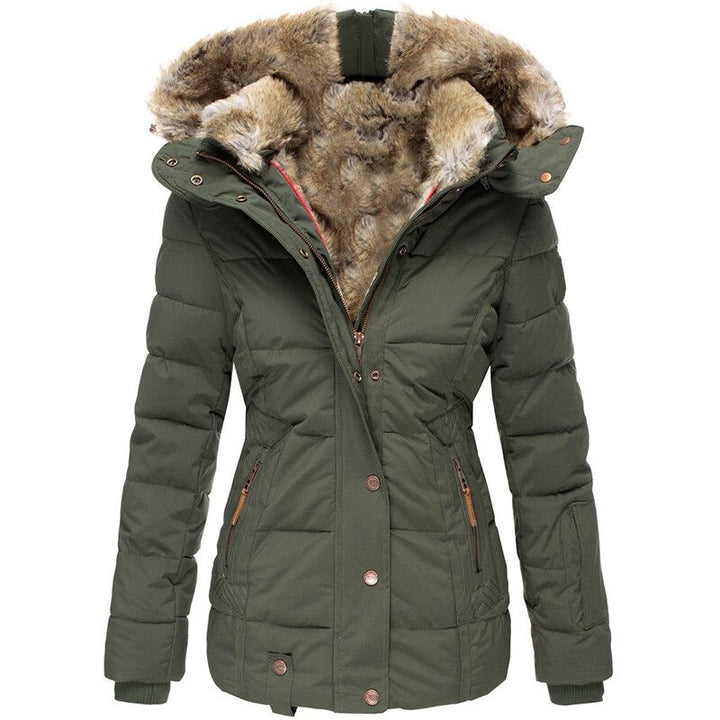 Women’s Quilted Cotton Puffer Jacket-Vyana Collective